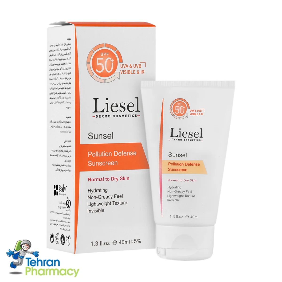 کرم ضدآفتاب پوست نرمال و خشک سانسل لایسل SPF +50